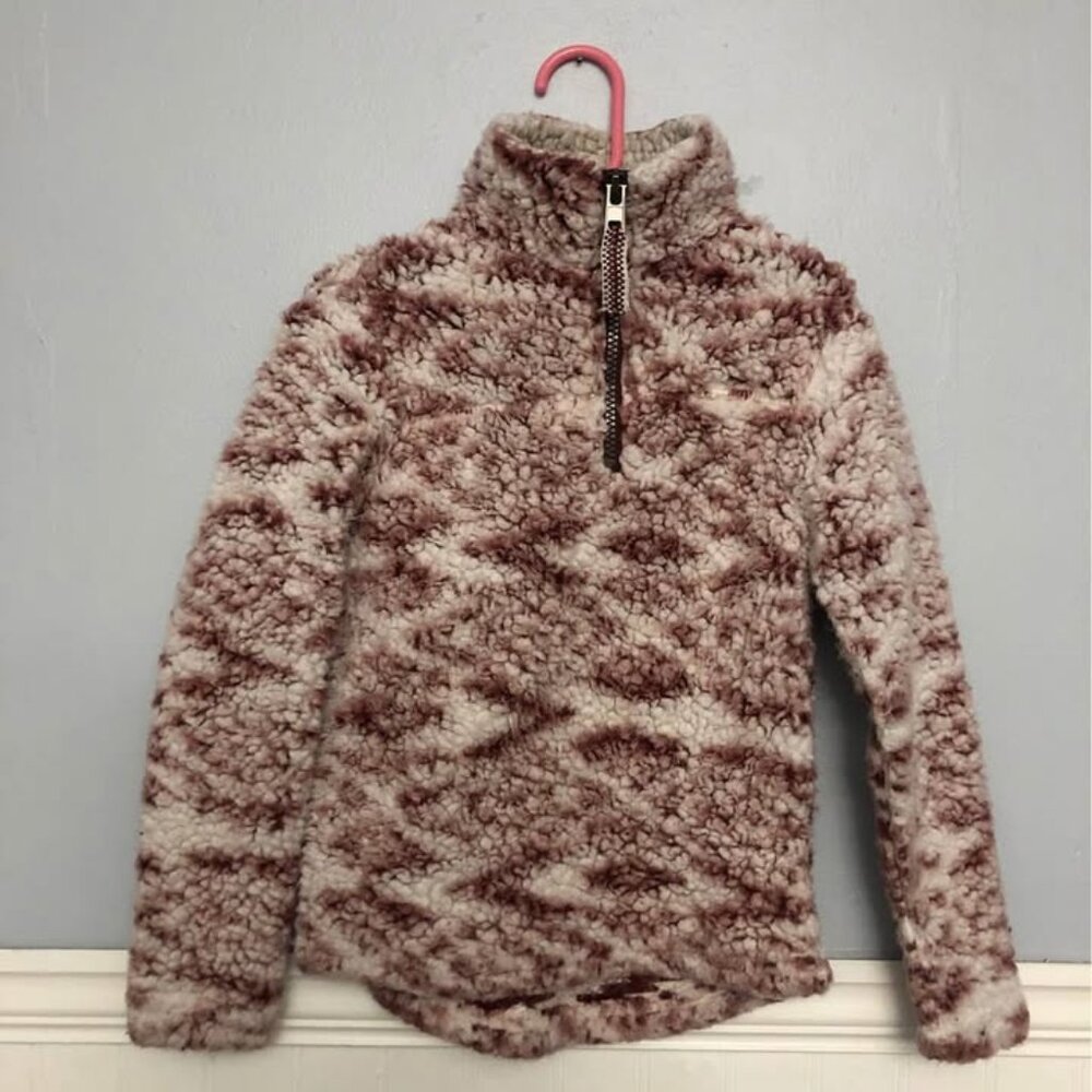 kids sherpa jacket, girls sherpa jacket, cuddly sherpa top, kids outerwear